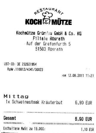 gtsh Hffner Kochmtze Restaurant